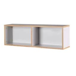 ROBA Étagère Murale Enfant Caro – 90 cm – Gris clair-chêne doré gris