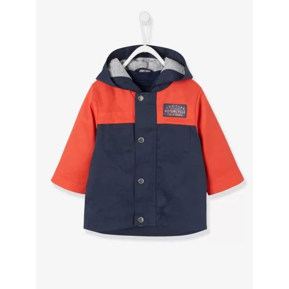 Parka 3 en 1 avec gilet amovible bébé garçon marine/rouge