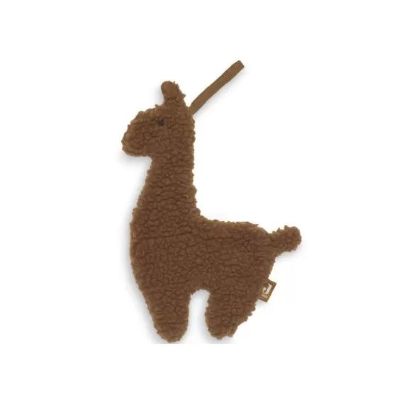 Doudou attache sucette Lama Caramel