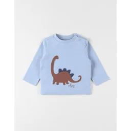 T-shirt En Jersey Bleu
