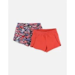 Set de 2 shorts en coton BIO rouge