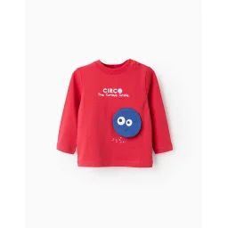 T-shirt À Manches Longues En Coton Rouge
