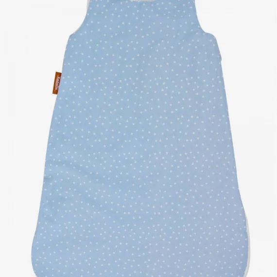 Gigoteuse Coton Bio Motifs Étoiles – Eté Bleu Pastel