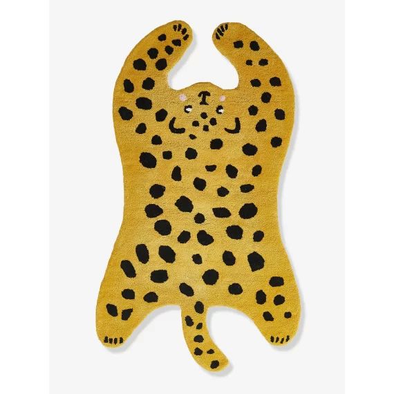 Tapis Panthère ocre / noir