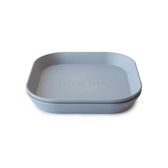 Lot de 2 assiettes carrées Cloud