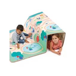 Grand tapis pliable réversible – LUDI beige