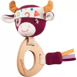 Hochet en bois éco Rosalie la vache