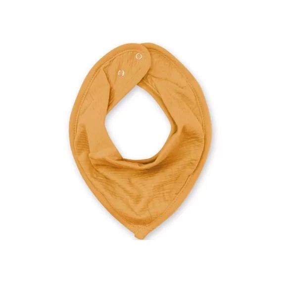 Bavoir bandana ocre jaune