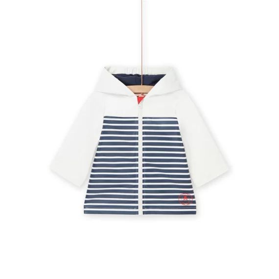 Imperméable À Imprimé À Rayures Et Animation Zèbre – Blanc cassé
