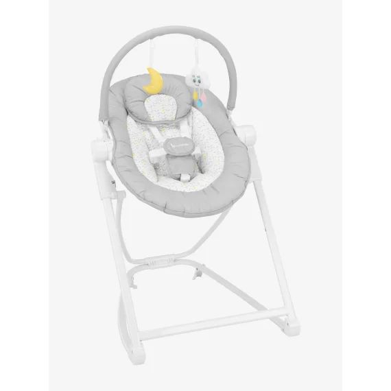 Transat en hauteur BADABULLE Compact’Up gris clair (candy)