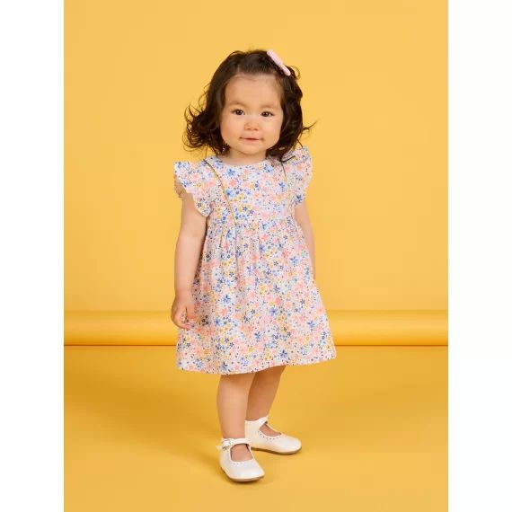 Robe À Imprimé Fleuri – Ecru