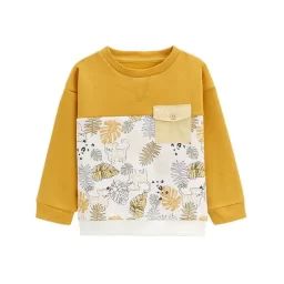 Sweat-shirt En Molleton Bébé Garçon Aslan Orange