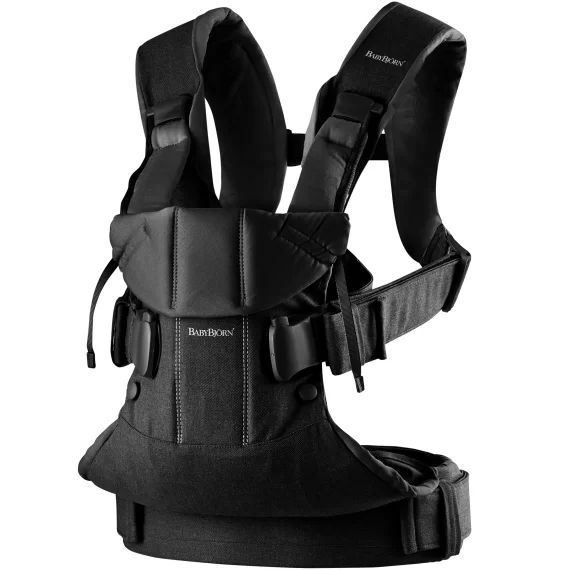 Porte-bébé One – Noir / Coton mélangé