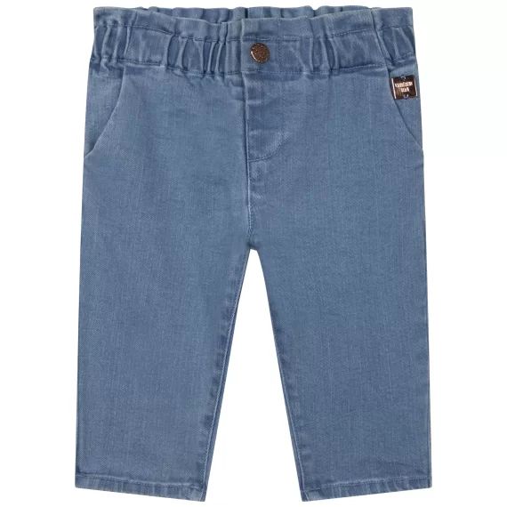 Jean extensible en coton Fille Bleu