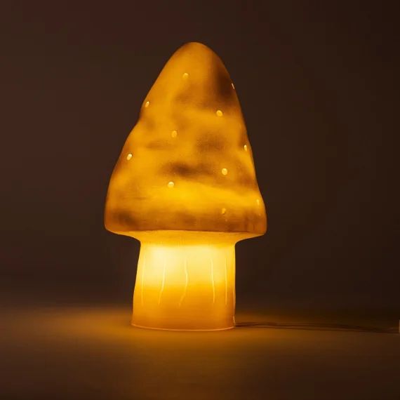 Veilleuse champignon doré (28 cm)