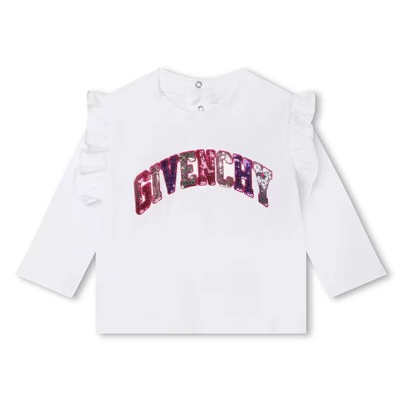 T-shirt à manches longues Fille Blanc