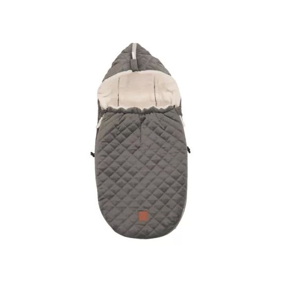 Chancelière cosy Velvet Hoody grise (0-24 mois)
