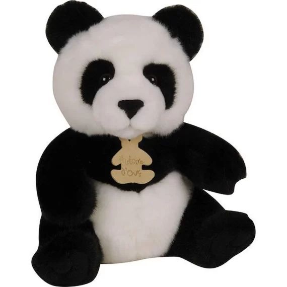 Peluche bébé panda les authentiques noir