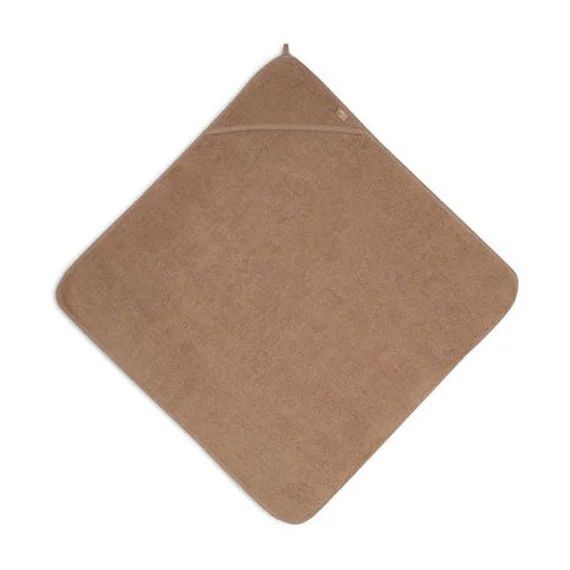 Cape De Bain Bébé Coton Éponge Biscuit Marron