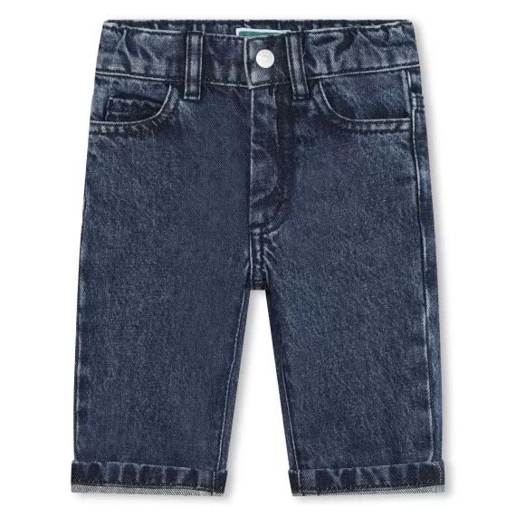 Jean badgé en coton Garçon Bleu