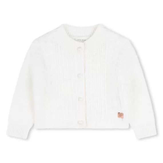 Cardigan en tricot Fille Blanc