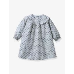 Robe Bébé imprimé fleuri CYRILLUS blanc imprimé