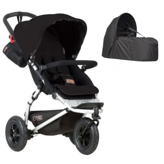 Poussette Mountain Buggy Swift – Black + Cocoon V2