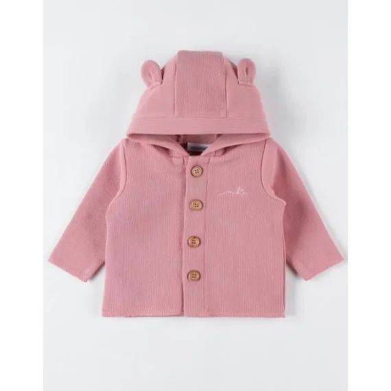 Manteau en velours rose