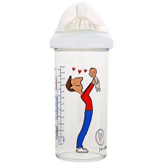 Biberon anti colique Papa-bébé by Soledad (360 ml)