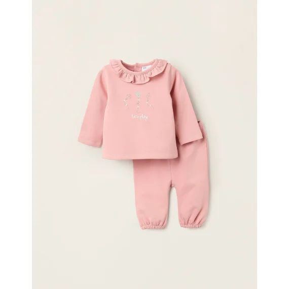 Sweat + Jogpant Gratté Rose