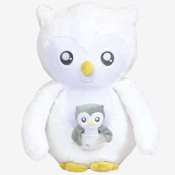 Peluche – Plush – Chouette – 44cm – Blanc – Mixte – Naissance blanc