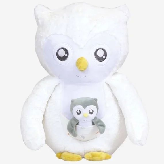 Peluche – Plush – Chouette – 44cm – Blanc – Mixte – Naissance blanc