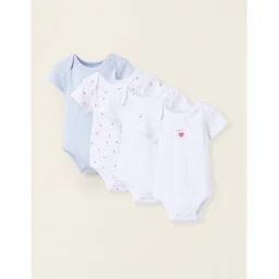 Pack 4 Bodies Manches Courtes Multicolore