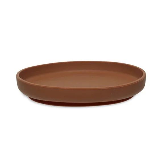 Assiette Bébé En Silicone Marron