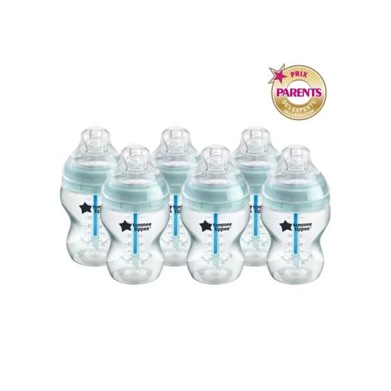 Lot de 6 biberons anti colique 260 ml