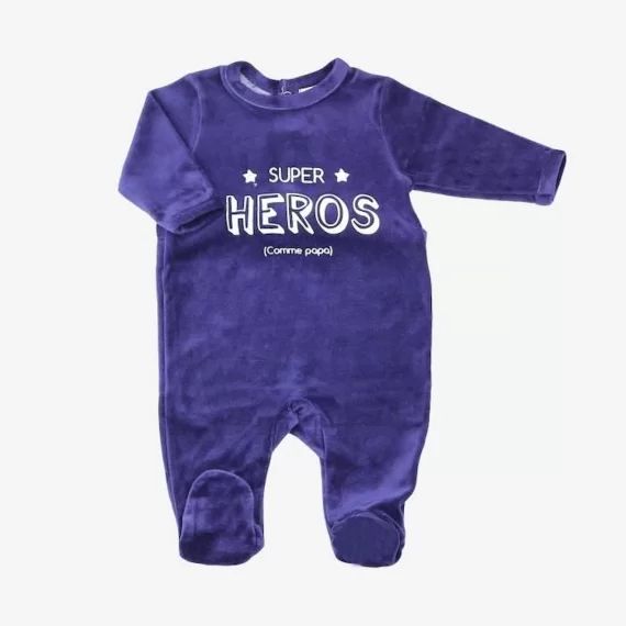 Pyjama Bébé 3 Mois- Trois Kilos Sept Bleu