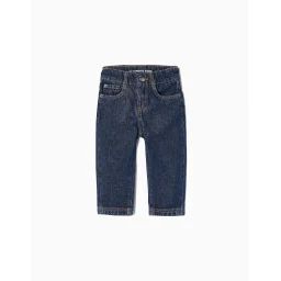 Jean Bébé En Coton Taille Ajustable Bleu Clair