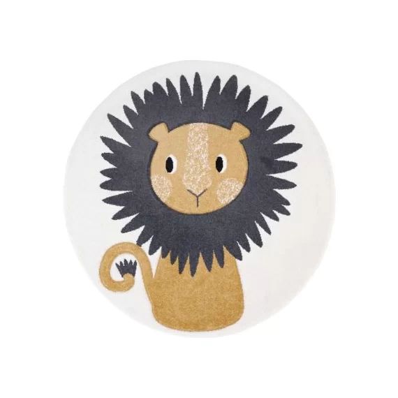 Tapis rond lion Jaggo (120 cm)