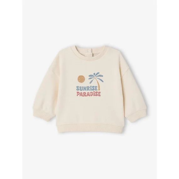 Sweat-shirt bébé garçon écru