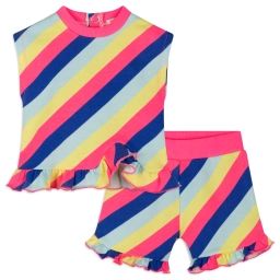 Ensemble t-shirt et short rayé Fille Indéterminé