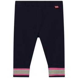 Legging bords fantaisie Fille Bleu