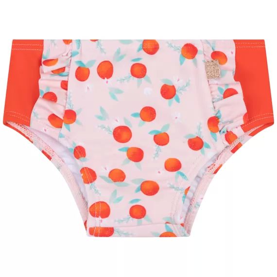 Culotte de bain imprimée Fille Rose