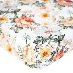 Drap-housse En Coton, Néo Vintage Multicolore 90×190 Blanc