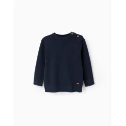Pull Maille Fine Bleu Foncé