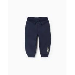 Pantalon De Jogging Gratté Bleu Foncé