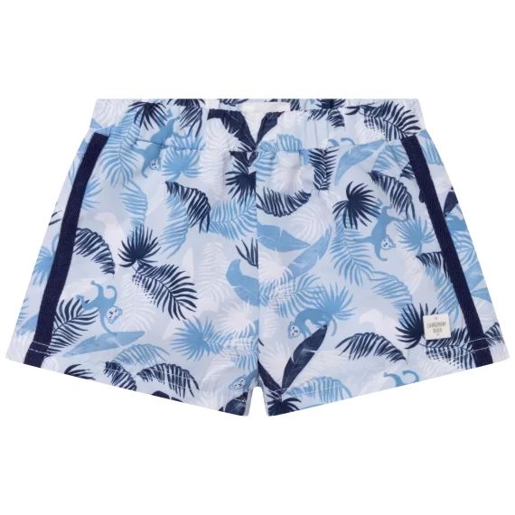 Short de bain imprimé Garçon Bleu