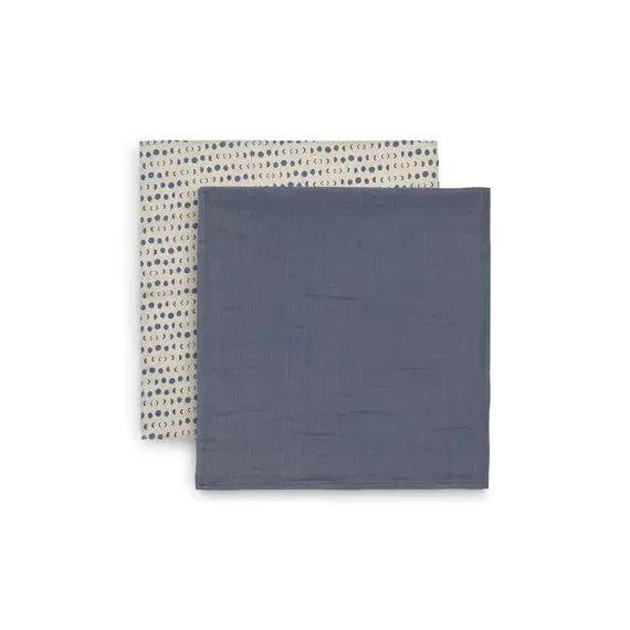 Lange gaze de Coton (x2) 115x115cm Moonlight –