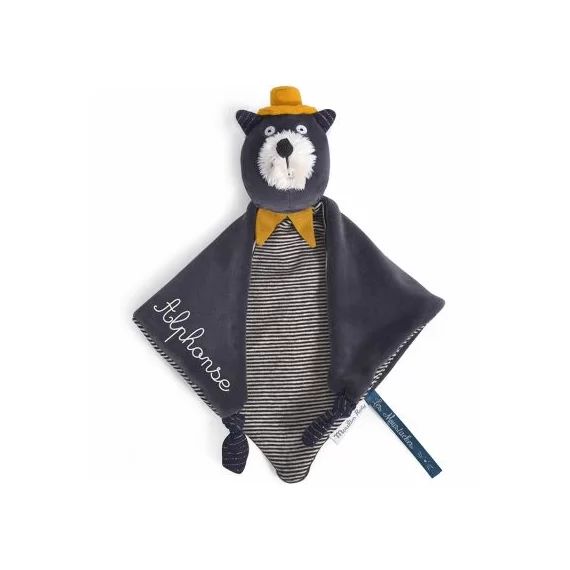 Doudou chat Alphonse Les Moustaches (personnalisable)