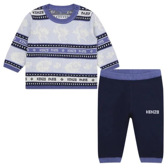 Ensemble pull + pantalon Garçon Bleu