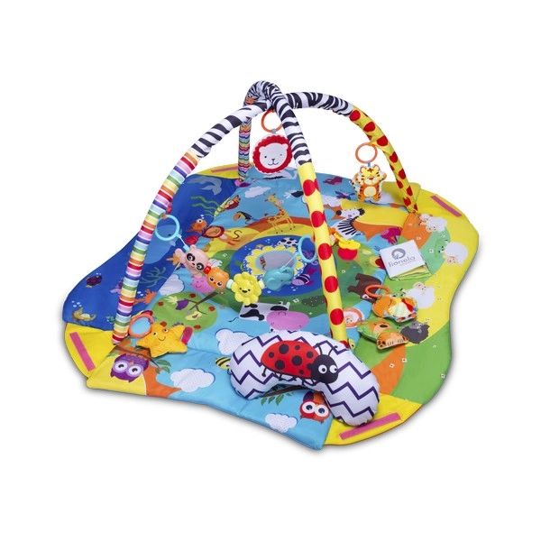 Tapis d&rsquo;Éveil Lionelo Anika Plus – Blue Yellow